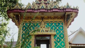 Tourist inside the temple in Thailand
